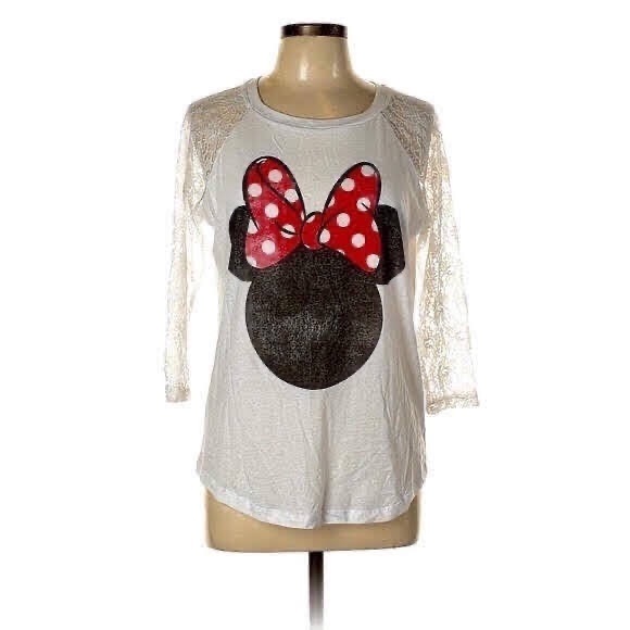 B2G1F! Disney | Minnie Lace Raglan Tee - Picture 3 of 7